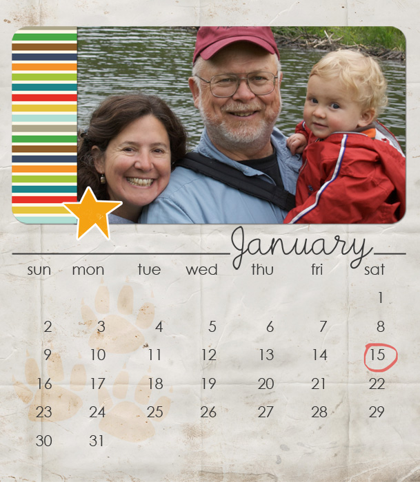 Grandpa and Me Calendar January (real this time!)