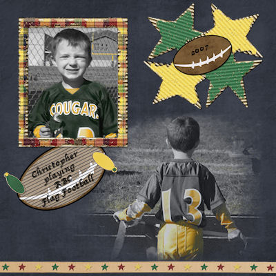 Green, Gold and White