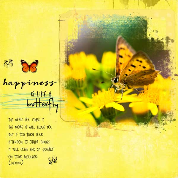 Happiness is like a butterfly