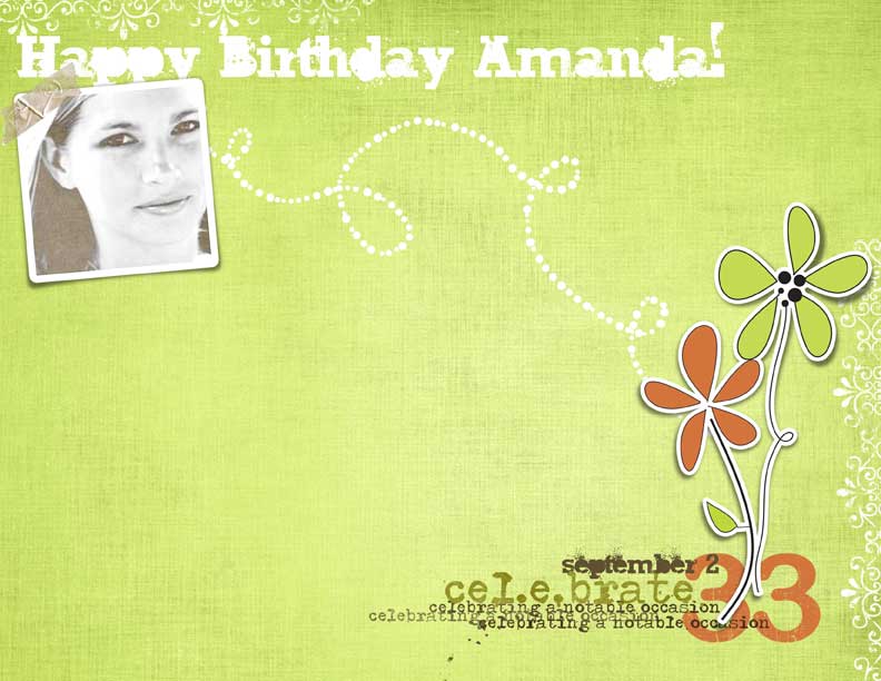 Happy Birthday Amanda!