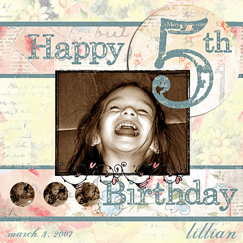 Happy fifth*birthday challenge*