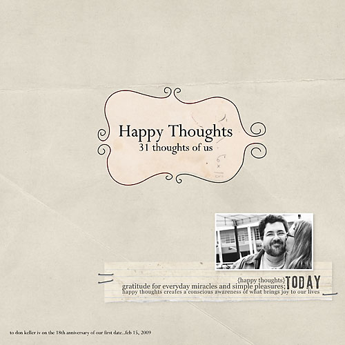 happy thoughts Title Page