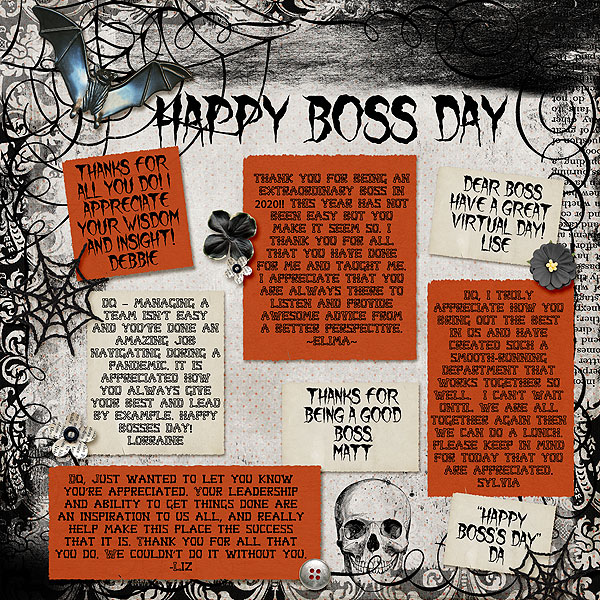 Haunted Boss Day Card