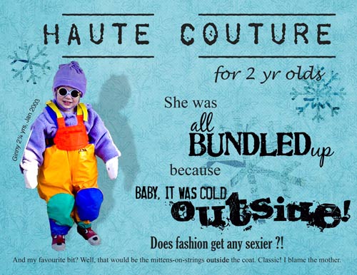 Haute Couture for 2 yr olds