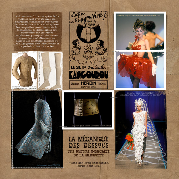 History of undergarments (right page)