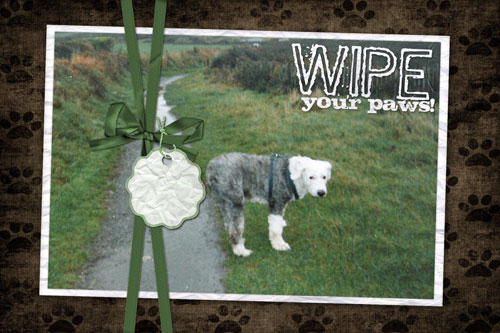 Holiday album page - Wendy and Malcolm