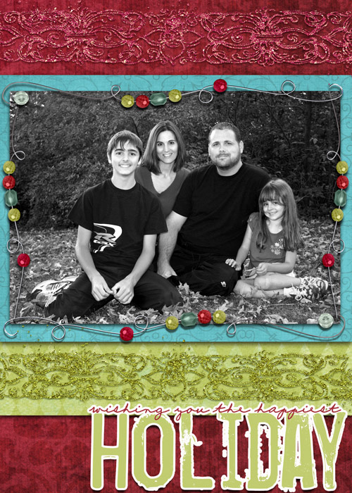 holiday card 5x7