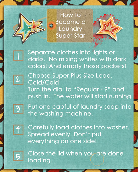 How To Be A Laundry Super Star
