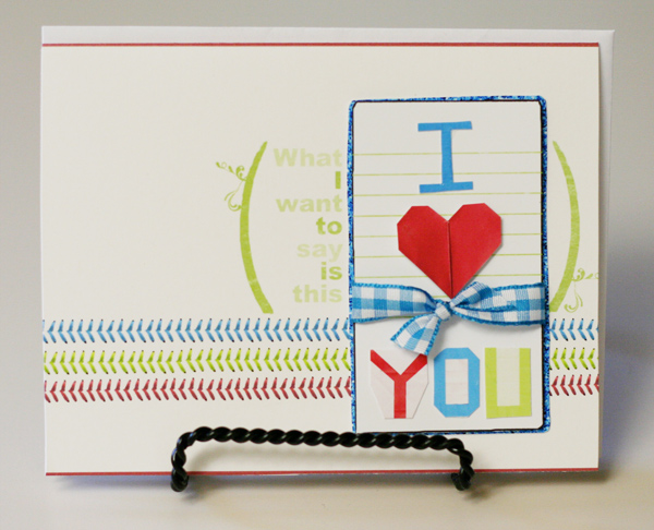 Hybrid "I love you" Card
