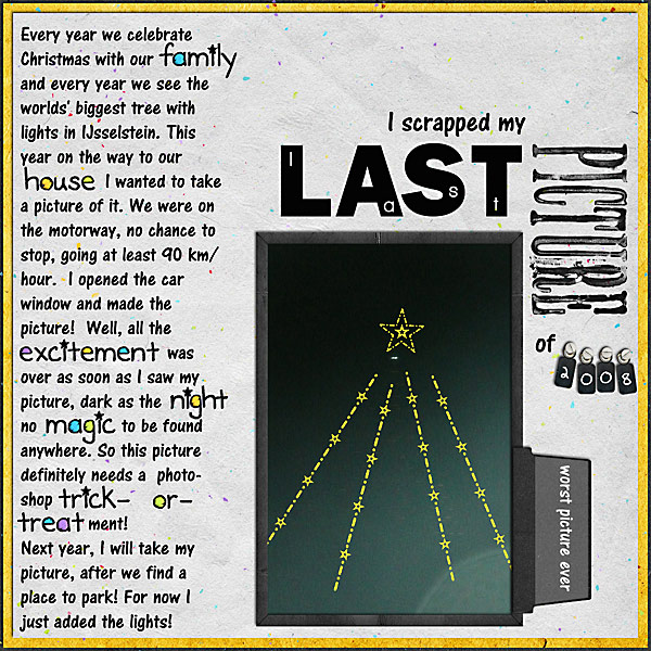 I scrapped my last picture