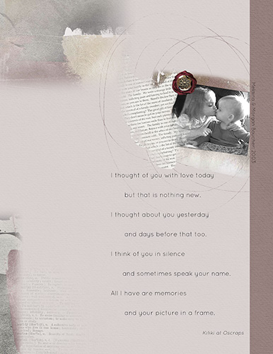 I thought of you ...