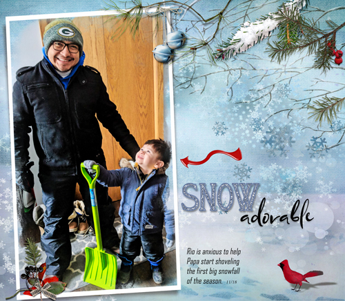 I'm ready to shovel, Papa!