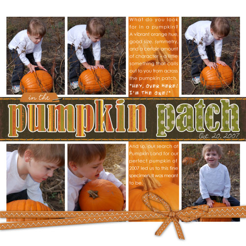 In the Pumpkin Patch