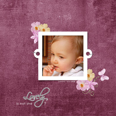 Is not she lovely?