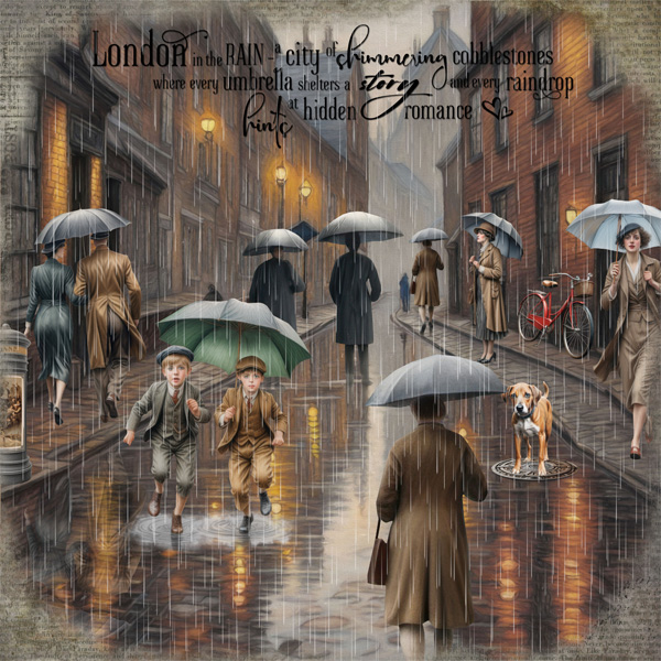 It's a rainy day in London!