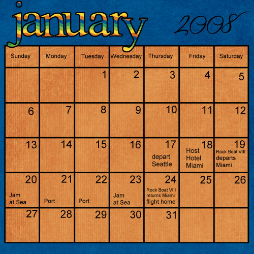 January Calendar