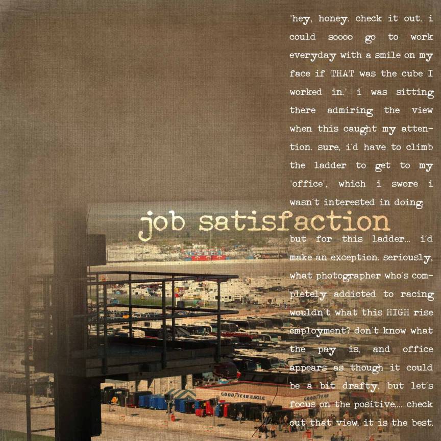 job satisfaction.