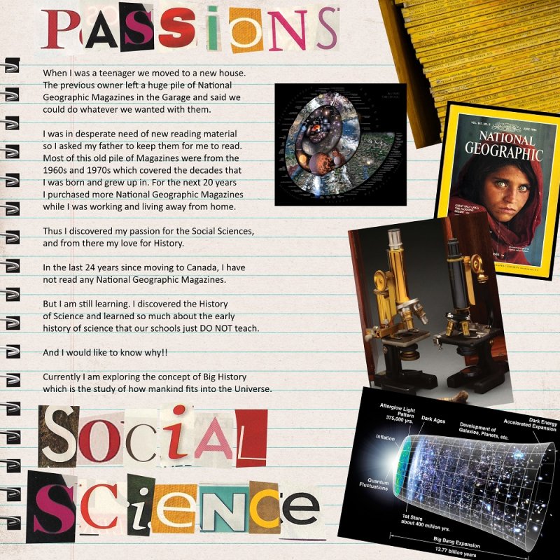 Journaling Passions Social Sciences