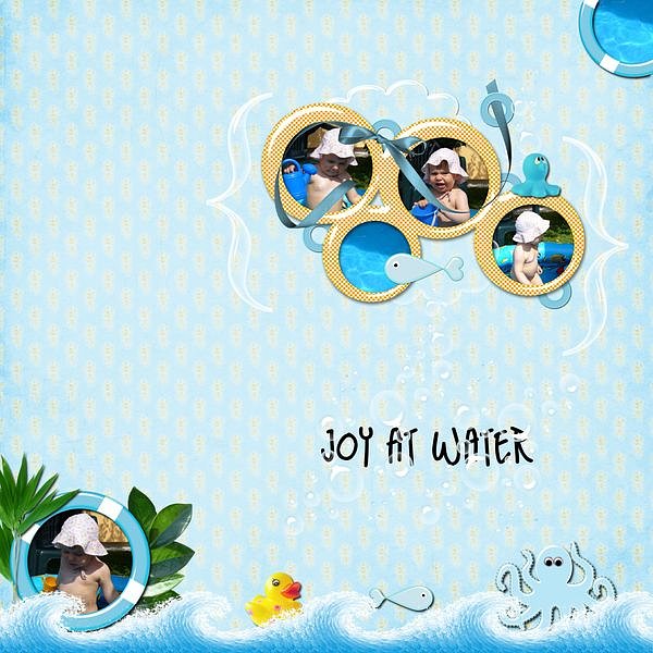 Joy at water