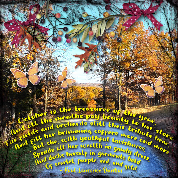 July Art Journaling Challenge Week 4 FALL