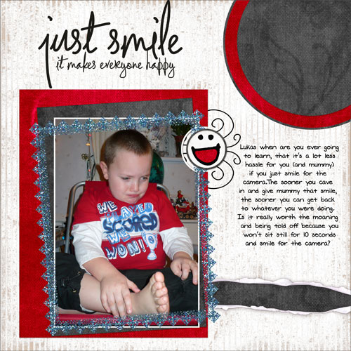 Just smile it makes everyone happy.