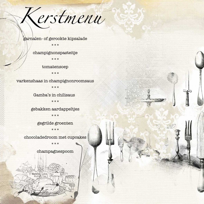 kerstmenu