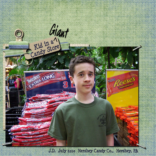 Kid in a GIANT Candy Store