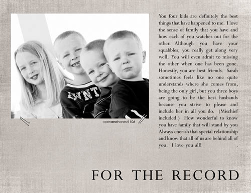 kids on record