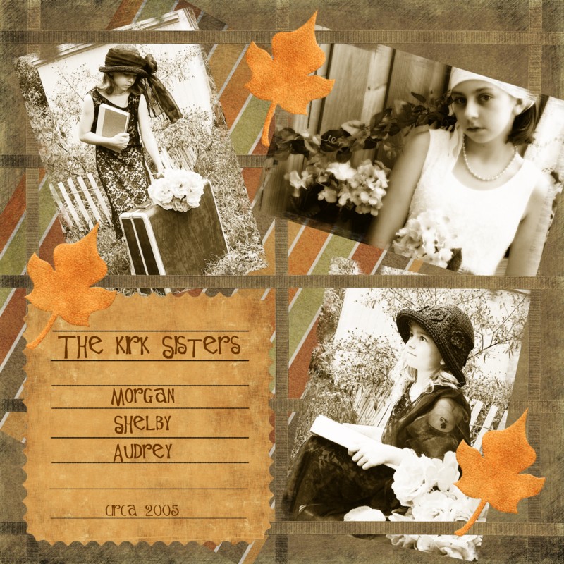 Kirk Sisters- Rebecca Lynn Fall Days Challenge