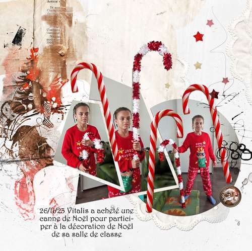 La canne de Noël géante