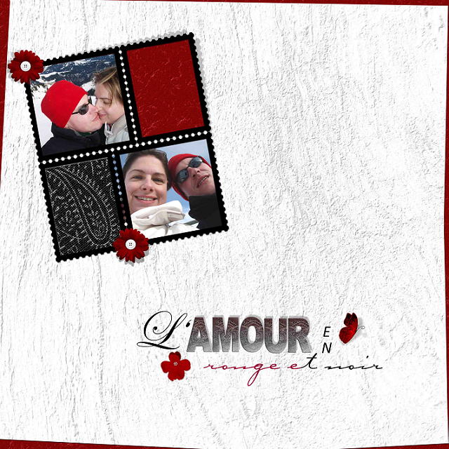 l'amour en rouge et noir