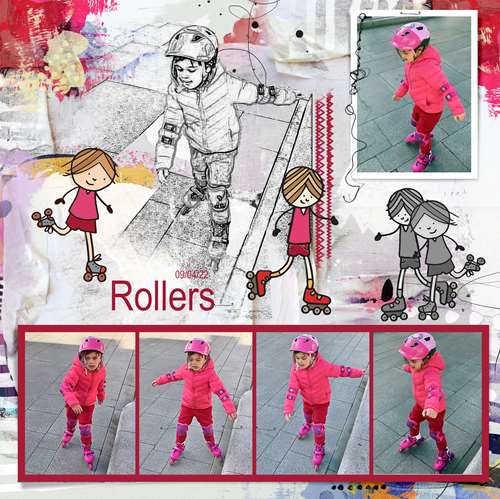 l'apprentissage du roller