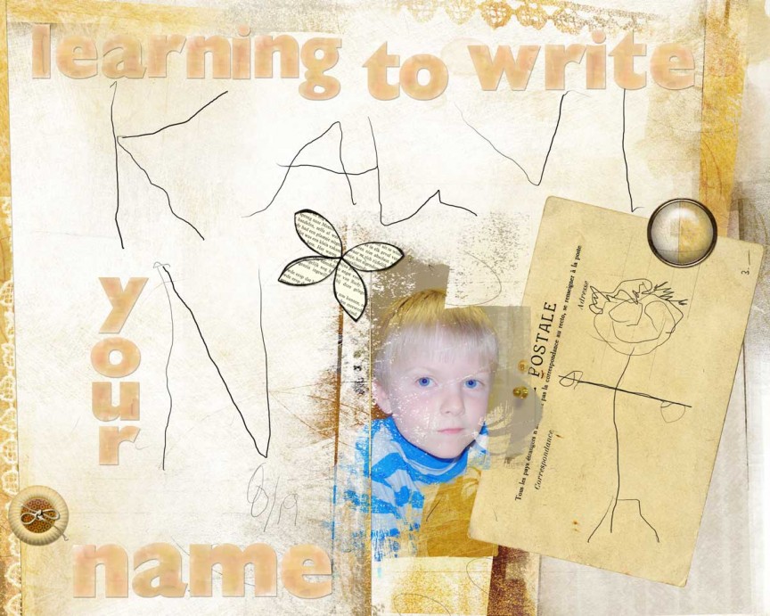 learning to write your name