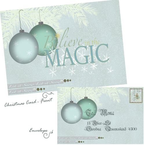 Let It Snow - Card & Envelope