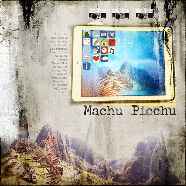 Let's blend our favorite or dream present Challenge - Machu Picchu