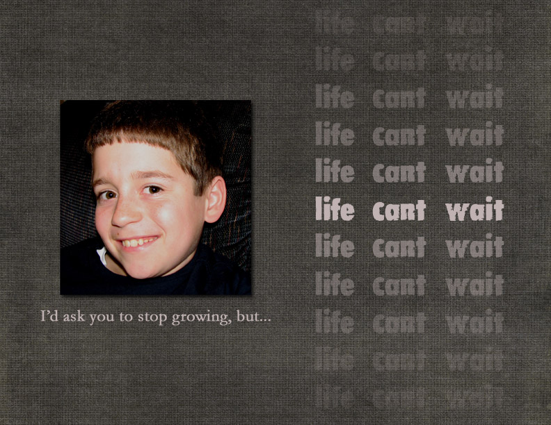 Life Can't  Wait