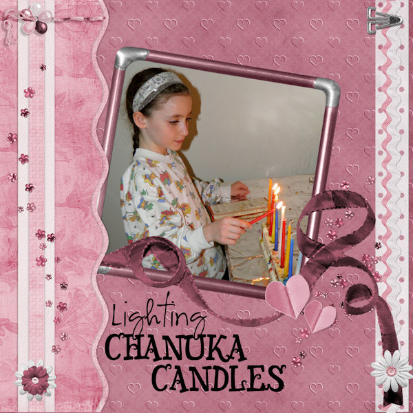 Lighting Chanuka Candles