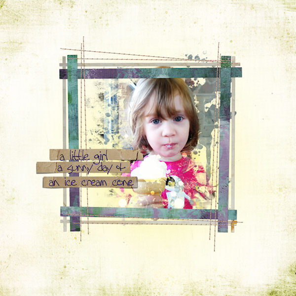 Little Girl, Sunny Day, Ice Cream Cone