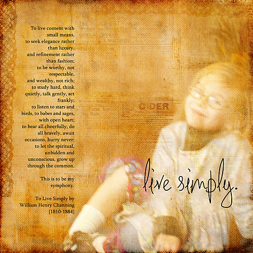 live simply