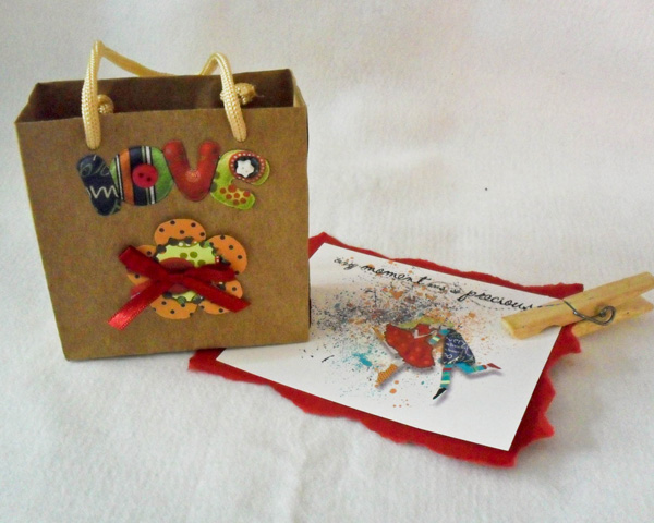 love bag and card