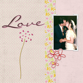 Love Layout - Left Page