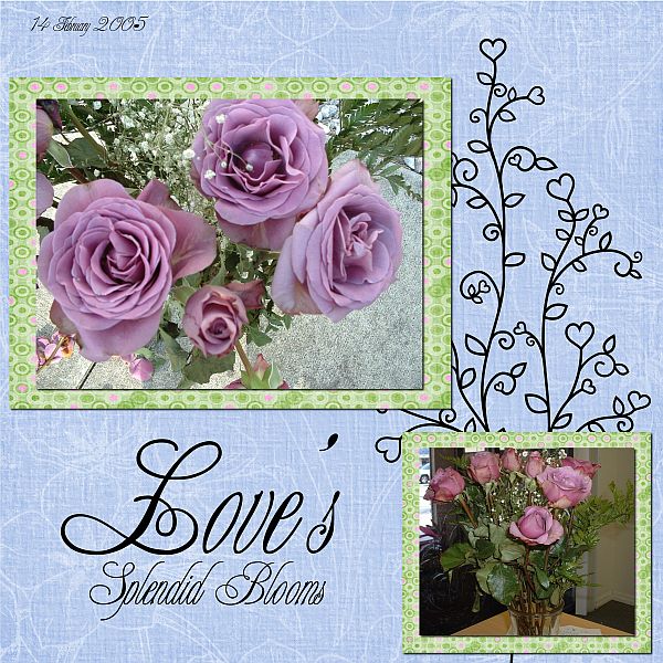 Love's Splendid Blooms - Left