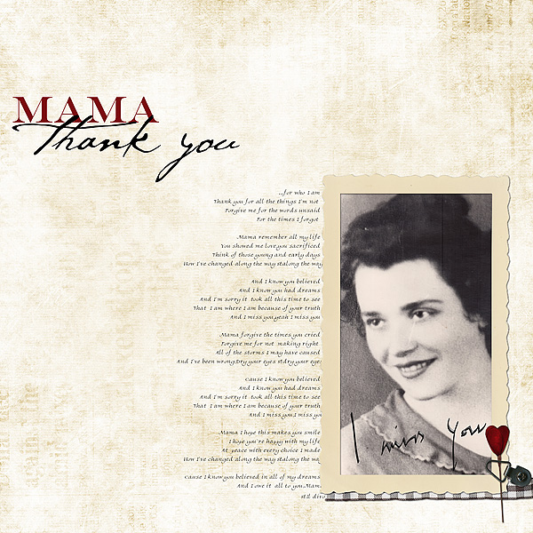 Mama - thank you