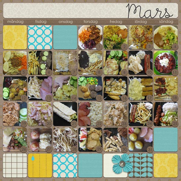 March dinners page 1