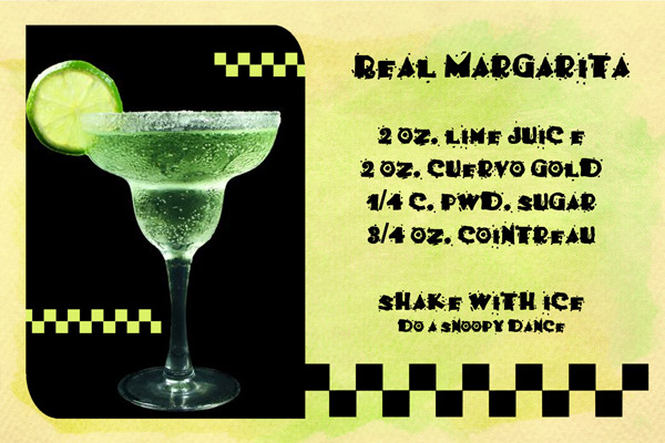 Margarita Recipe Card