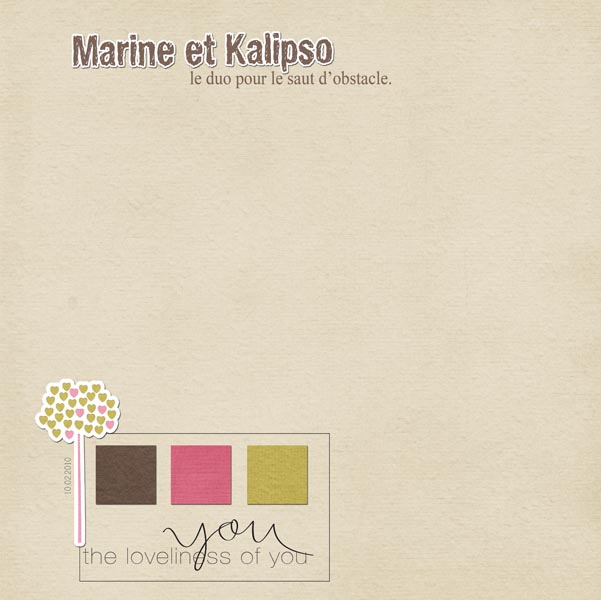 Marine et Kalipso