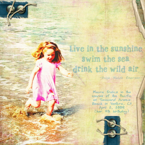 Maura in the Ocean