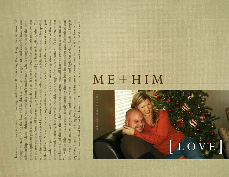 Me. Him. Love.