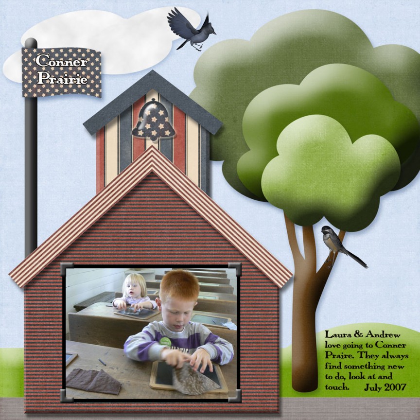 Merkeley Schoolhouse Template Challenge-Conner Prarie