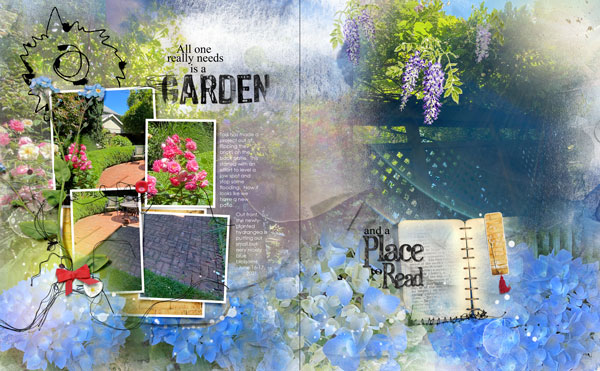 MultiFoto Template Album #2 Garden